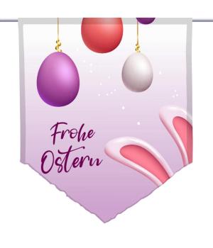 Preview: Ostern in flieder, Scheibenhänger spitz